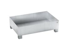 Cubeta colectora de acero para bidones de 200 l eurokraft basic, L x A x H 1200 x 800 x 360 mm, con homologación