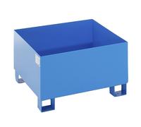Cubeta colectora de acero para bidones de 200 l eurokraft basic, L x A x H 800 x 800 x 465 mm, con homologación
