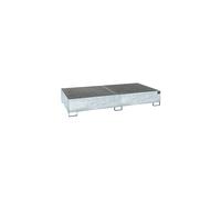 Cubeta colectora de acero para contenedores depósito IBC / KTC eurokraft pro, L x A x H 2650 x 1300 x 435 mm