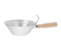 Cubeta con Mango de Madera de Acero Inoxidable para Yeso