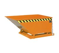 Cubeta con mecanismo de vuelco eurokraft pro, construcción baja, capacidad 0,4 m³