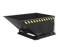 Cubeta con mecanismo de vuelco eurokraft pro, construcción baja, capacidad 0,4 m³