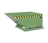 Cubeta con mecanismo de vuelco eurokraft pro, construcción baja, capacidad 0,4 m³