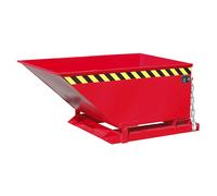 Cubeta con mecanismo de vuelco eurokraft pro, construcción baja, capacidad 0,4 m³