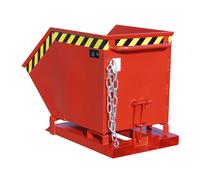 Cubeta con mecanismo de vuelco eurokraft pro, en forma de caja, capacidad 0,25 m³