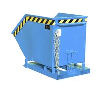 Cubeta con mecanismo de vuelco eurokraft pro, en forma de caja, capacidad 0,25 m³