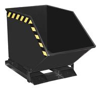 Cubeta con mecanismo de vuelco eurokraft pro, en forma de caja, capacidad 0,25 m³