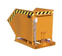 Cubeta con mecanismo de vuelco eurokraft pro, en forma de caja, capacidad 0,25 m³