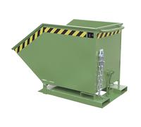 Cubeta con mecanismo de vuelco eurokraft pro, en forma de caja, capacidad 0,6 m³