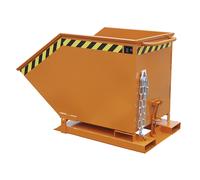 Cubeta con mecanismo de vuelco eurokraft pro, en forma de caja, capacidad 0,6 m³