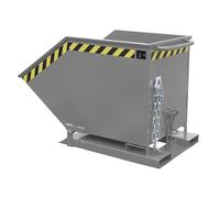 Cubeta con mecanismo de vuelco eurokraft pro, en forma de caja, capacidad 0,6 m³