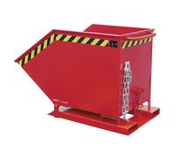 Cubeta con mecanismo de vuelco eurokraft pro, en forma de caja, capacidad 0,6 m³