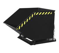 Cubeta con mecanismo de vuelco eurokraft pro, en forma de caja, capacidad 0,8 m³