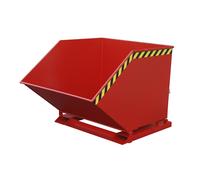 Cubeta con mecanismo de vuelco eurokraft pro, en forma de caja, capacidad 1 m³