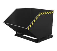 Cubeta con mecanismo de vuelco eurokraft pro, en forma de caja, capacidad 1 m³