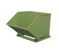 Cubeta con mecanismo de vuelco eurokraft pro, en forma de caja, capacidad 1 m³