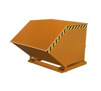 Cubeta con mecanismo de vuelco eurokraft pro, en forma de caja, capacidad 1 m³