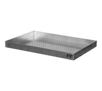 eurokraft pro Cubeta de acero inoxidable para palets, para recipientes pequeños, 74 l, L x A x H 1200 x 800 x 100 mm