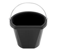 Cubeta de alimentación para caballos con asa de goma de 18 L, recipiente de alimentación para pastos al aire libre