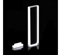Cubeta de cuarzo estándar con tapa: volumen de 350 µl, paso óptico de 1 mm y alta transmitancia for espectrofotometría UV-visible.(Frit sintering)