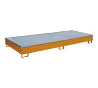 Cubeta de fondo con recipiente interior de PE para estanterías eurokraft pro, con rejilla, 540 l, L x A x H 3265 x 1315 x 270 mm
