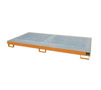 Cubeta de fondo para estanterías eurokraft pro, capacidad de recogida 246 l, L x A x H 2650 x 1300 x 210 mm