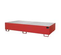 Cubeta de fondo para estanterías eurokraft pro, volumen de recogida 1000 l, L x A x H 2650 x 1300 x 435 mm