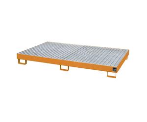 Cubeta de fondo para estanterías eurokraft pro, volumen de recogida 240 l, L x A x H 2150 x 1300 x 225 mm