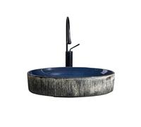Cubeta de lavabo Lavabo de cerámica ovalado for exteriores, lavabo baño, Retro, tocador for Mueble de baño
