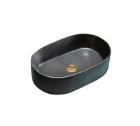 Cubeta de lavabo Lavabo de cerámica retro for baño, balcón, exterior, jardín, 55 x 35 14 cm Mueble de baño