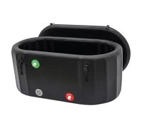 Cubeta hinchable para baño de hielo, color negro, 132 x 70 x 54 cm, con tapa, para terapia en frío, fitness, recuperación, cubitera plegable con entrada de agua y válvula de drenaje