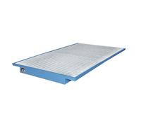 Cubeta para enganchar en estanterías eurokraft pro, con rejilla galvanizada