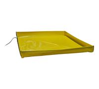 Cubeta plegable para recipientes pequeños eurokraft basic, de PVC, color amarillo