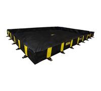 Cubeta plegable Rigid-Lock QuickBerm® Justrite, para tránsito ocasional