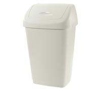Cubeta Tontarelli 8101384112 AURORA Con Tapa Basculante Blanca, 25L
