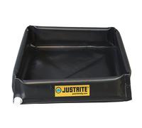 Cubeta universal, flexible Justrite, con tubo de vaciado