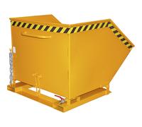 Cubeta volcable para virutas eurokraft pro, capacidad 1000 litros