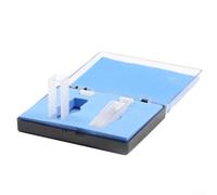 Cubetas de cuarzo de laboratorio de 2 piezas, resistentes a los ácidos, transmitancia de luz del 81% para aplicaciones de espectroscopia (40 mm)