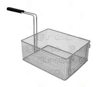 CubetasGastronorm ® Cesta Freidora 235x290x120 Mm Acero Cromado Mango Aislante Repuesto Industrial compatible con Elframo Gas Electrica Hosteleria Cocina Profesional Taller Reparacion y Hogar Pro