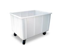 CubetasGastronorm ®- Fricosmos - Carro de manutención con Ruedas y desagüe 155 LTS. 750x550x560 mm. 2 Ruedas fijas y 2 Ruedas giratorias de ø80 mm. - 481070