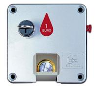 CubetasGastronorm® - Fricosmos - Cerradura de retorno de monedas para puerta izquierda Dimensiones: 110x110x16.8 mm. - 481412