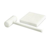 CubetasGastronorm Fricosmos - Conjunto Tabla + Martillo rompe-marisco en Fibra Blanca - 434466