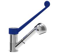 CubetasGastronorm ®- Fricosmos - Grifo monomando codo 2 aguas con leva, ducha extensible - 463236