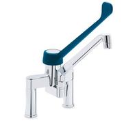 CubetasGastronorm ®- Fricosmos - Grifo monomando codo sobremesa dos aguas Serie Monoblock elevado 200x250x1/2" - 463216