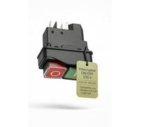 CubetasGastronorm ® Interruptor ON OFF BRAHER 320 96CP14001 Cortadora de Fiambre Profesional 230V 0.25A Ø22 mm Pulsador Seguridad 1NO 1NC Montaje Panel 50 Hz IPX Cocina Industrial Colectividades