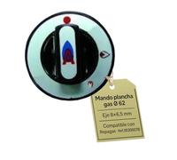 CubetasGastronorm ® Mando Pequeño Plancha Gas Fry Top Ø62 Eje 8x6.5 Mando Grifo Regulador 00300078 Hostelería SAT Resistencia Recambio Cocinas Industriales Hoteles y Restauración Fiable SAT