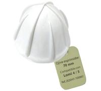 CubetasGastronorm Ojiva Piña Pequeña para Exprimidor 70 mm Repuesto Original Cono Extractor Válido para Modelos no Automáticos Fácil Montaje Plástico Alimentario Blanco Diámetro 70 mm Ref 202043 70mm