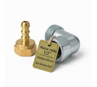 CubetasGastronorm ® Racor Codo 1/2 M H Tubo 8 mm Para Plancha FryTop Butano Conexión Segura Estanqueidad Recambio Profesional Ref 16320040 Hostelería Cocinas Industriales SAT Montaje Rápido Duradero