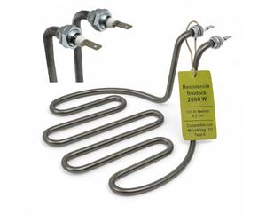 CubetasGastronorm ® Resistencia Freidora 2000W 230V Inmersión P 901701 Recambio Hostelería para F5 y Lux 5 Tubo Ø8mm Sujeción 2 Orificios Faston 6.3mm Calentamiento Rápido Aceite Cocinas Industriales