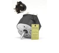 CubetasGastronorm ® Temporizador Mecanico Horno 120min Compatible Repuesto Profesional 16A 250V Eje 6x4 6mm Largo 23mm Montaje 28mm Dos Polos Alta Durabilidad Fácil Instalación Universal